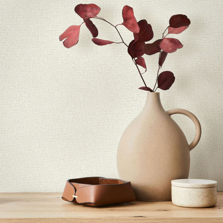 Vliestapete in Beige Strukturiertes Textil Putzoptik Uni - WA450772