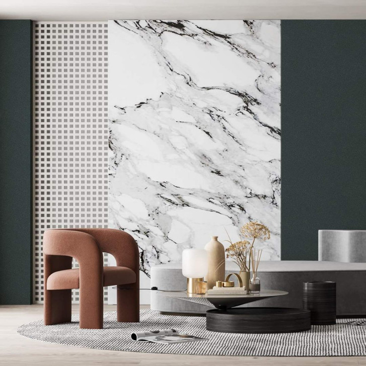 Vliestapete mit glänzender Struktur schwarz Uni - WA446245