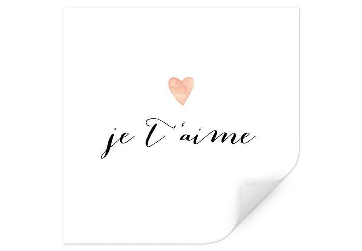 Wallprint Confetti & Cream - Je t'aime - WA259955