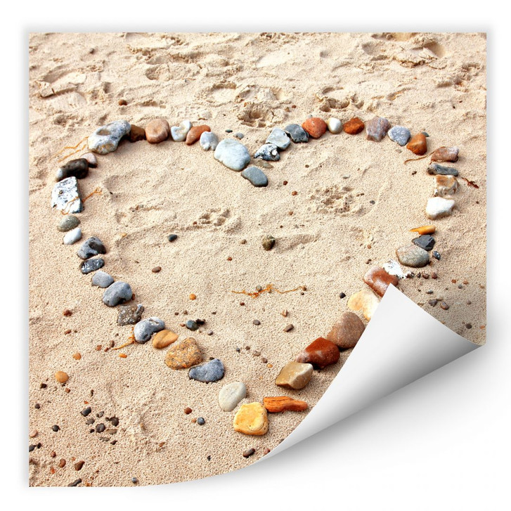 Wallprint Liebesstrand - quadratisch - WA185841