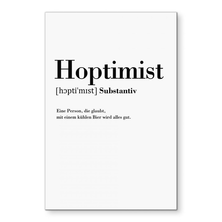 Wandbild Grammatik - Hoptimist - Alu-Dibond - WA421705