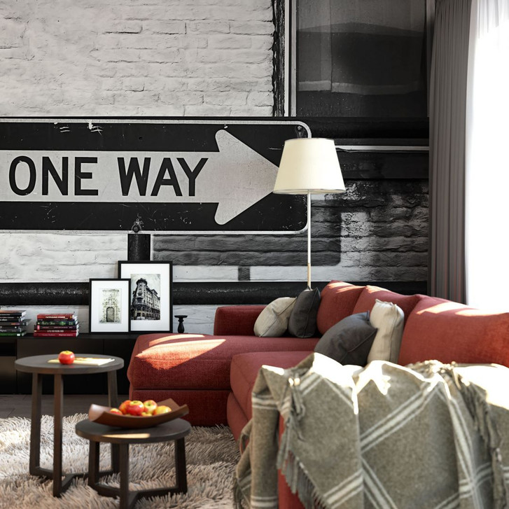 Fototapete Street Sign One way - WA227634