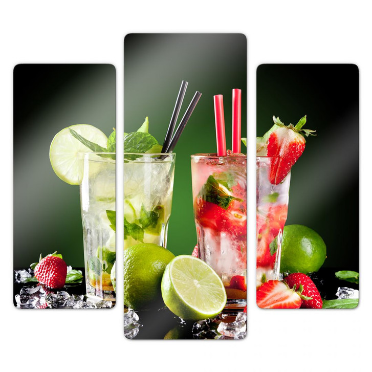 Glasbild Cocktail Hour (3-teilig) - WA121855
