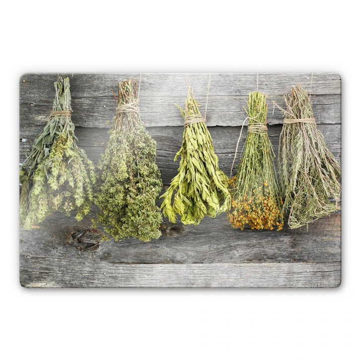Glasbild Getrocknete Kräuter - WA123305