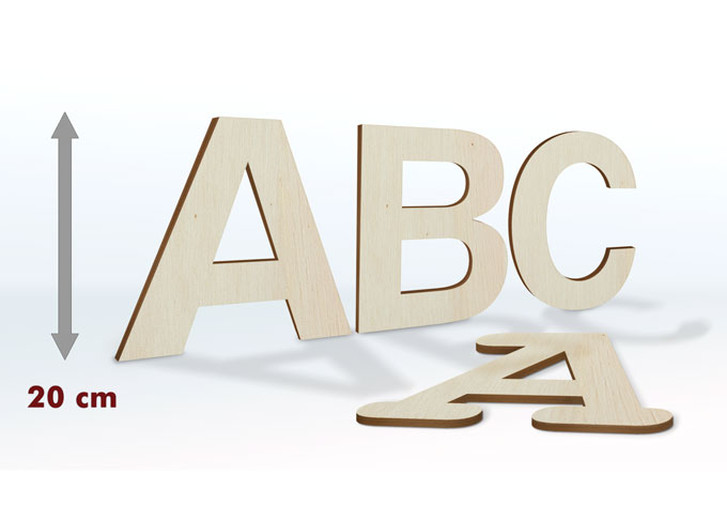 Holzbuchstaben 20 cm Buchstabenhöhe - WA132846