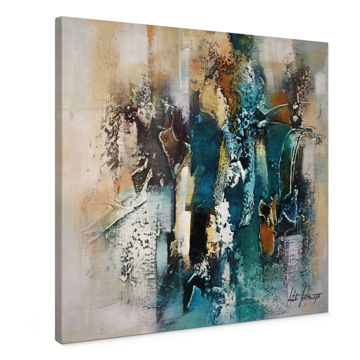 Leinwandbild Abstrakte Skulpturen - Fedrau - Quadratisch - WA434474