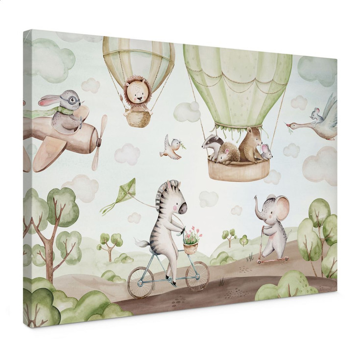 Leinwandbild Ballonfahrt der Tierfreunde - Kvilis - WA496814