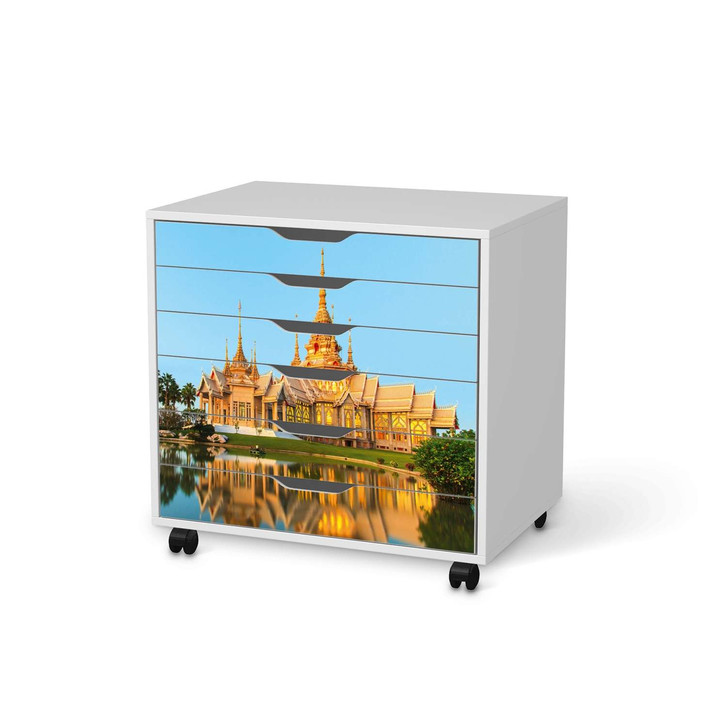 Möbelfolie IKEA Alex Rollcontainer 6 Schubladen - Thailand Temple - CR114279