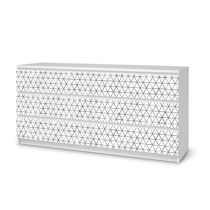 Möbelfolie IKEA Malm Kommode 6 Schubladen (breit) - Mediana - CR116595