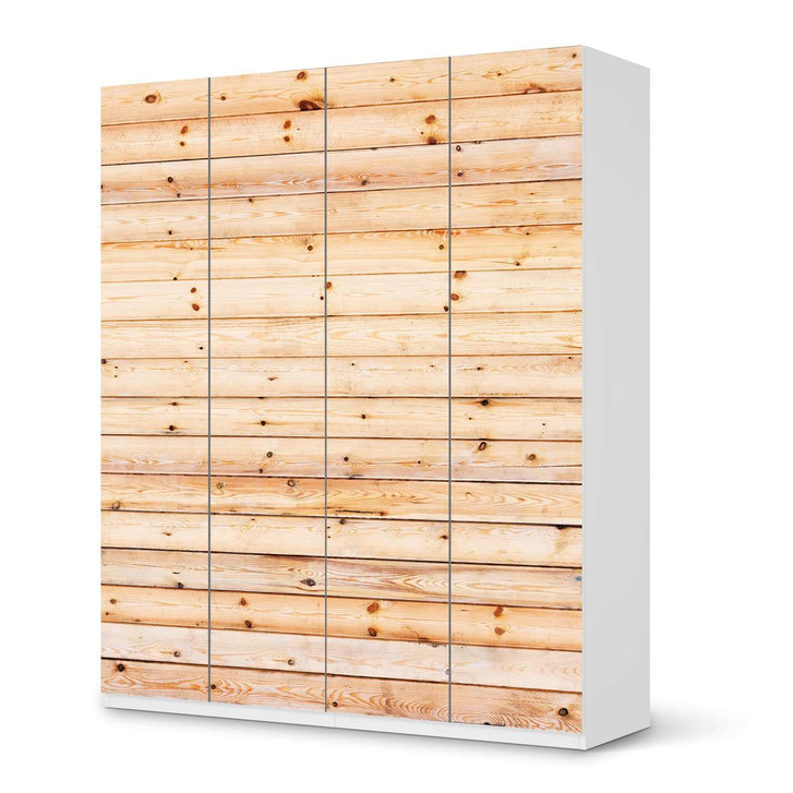 Möbelfolie IKEA Pax Schrank 236cm Höhe - 4 Türen - Bright Planks - CR116863