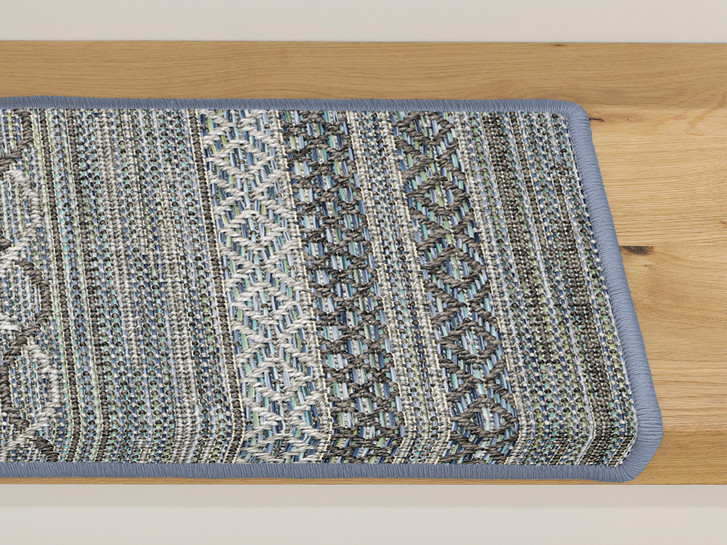 Nahla Stufenmatte Stufenmatte Rechteckig Wunschmass in Grey - TS449171