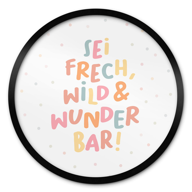 Rundes Affirmationsposter 