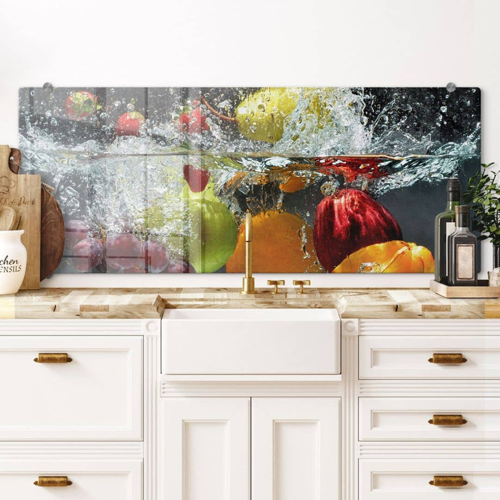 Spritzschutz Erfrischendes Obst - Panorama - WA178165