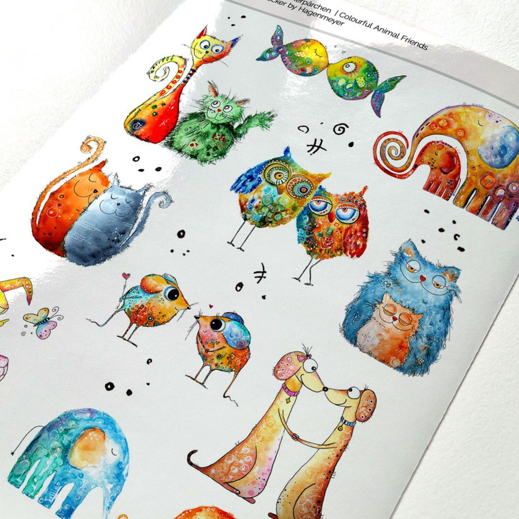 Sticker Bunte Tierpärchen - Hagenmeyer - WA499897