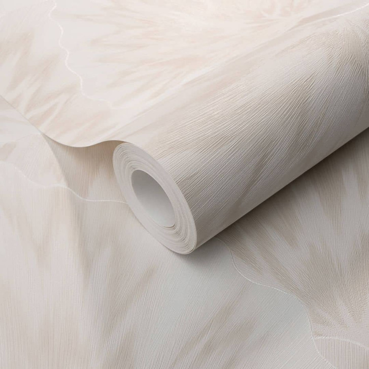 Vliestapete mit grafischen Mustern in beige - WA397807