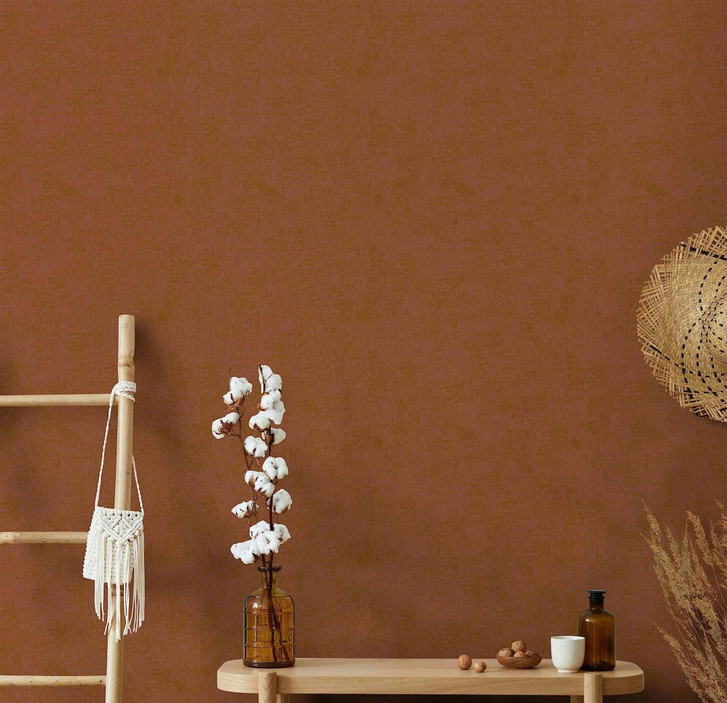 Vliestapete Uni Modern, Klassisch, Opulent in Kupfer - WA482807