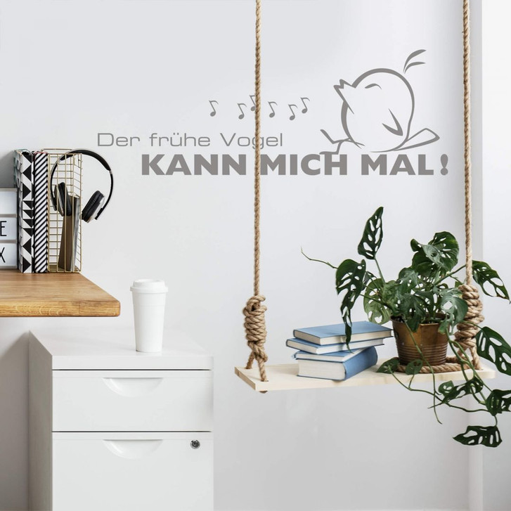 Wandtattoo Der frühe Vogel kann mich mal 3 - WA208210