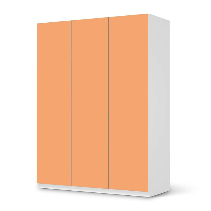 Folie IKEA Pax Schrank 201cm Höhe - 3 Türen - Orange Light - CR105793
