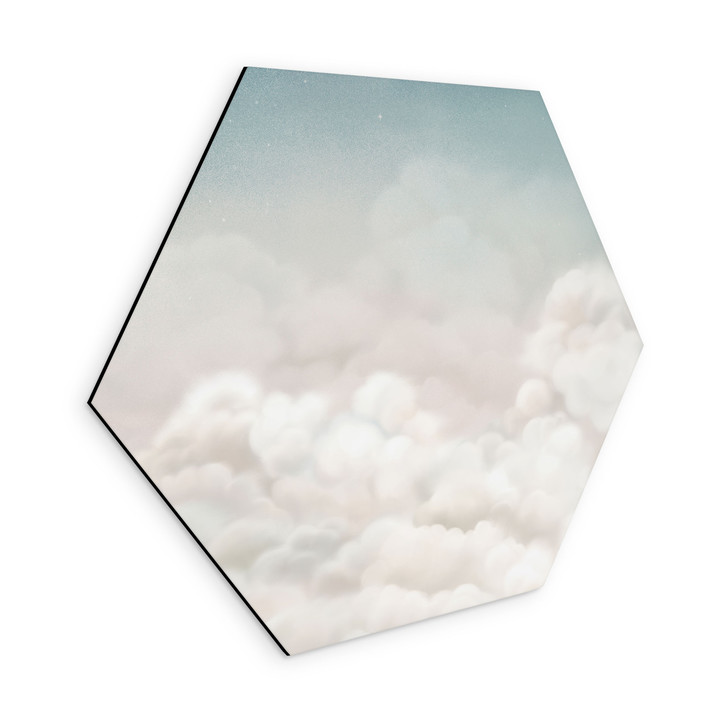 Hexagon Wandbild Ruhige Wolken - Oliver Robins - Alu-Dibond - WA513461
