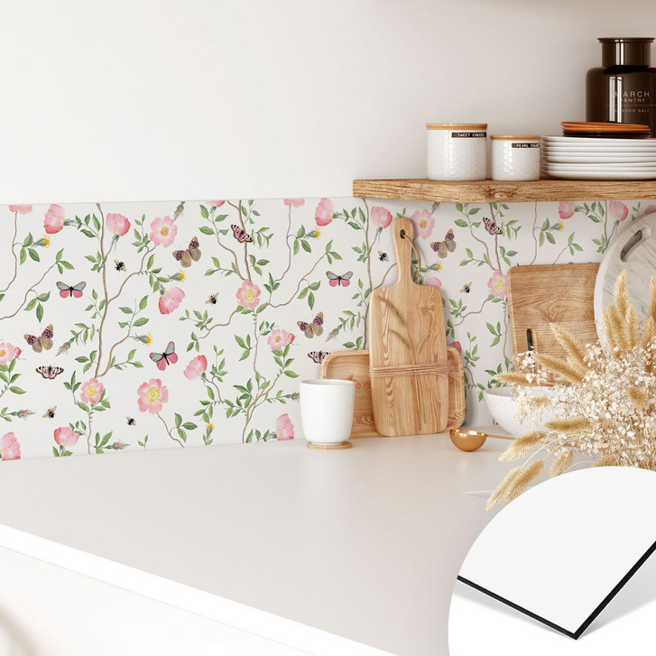 Küchenrückwand Rosa Christrosen im Frühling - UN Designs - WA402352