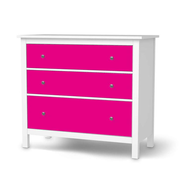 Möbelfolie IKEA Hemnes Kommode 3 Schubladen - Pink Dark - CR114767
