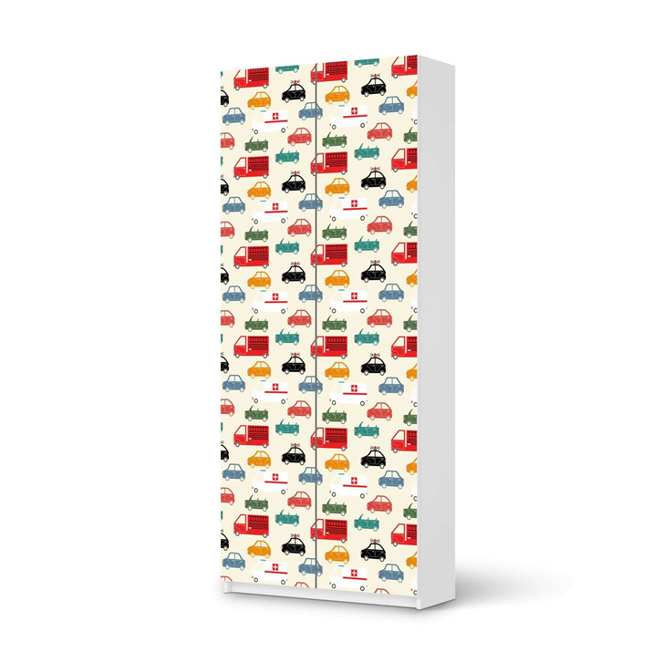 Möbelfolie IKEA Pax Schrank 236cm Höhe - 2 Türen - Cars - CR116782