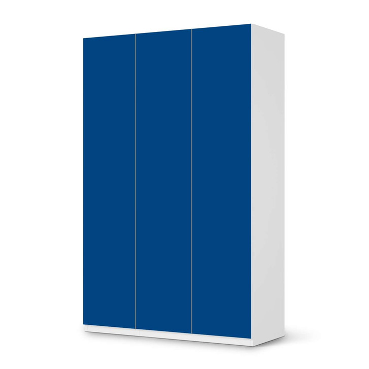 Möbelfolie IKEA Pax Schrank 236cm Höhe - 3 Türen - Blau Dark - CR118560