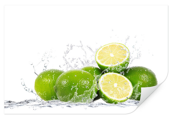 Wallprint Splashing Limes - WA242287