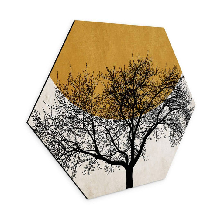 Hexagon - Alu-Dibond - Kubistika - Wintermorgen - WA253079