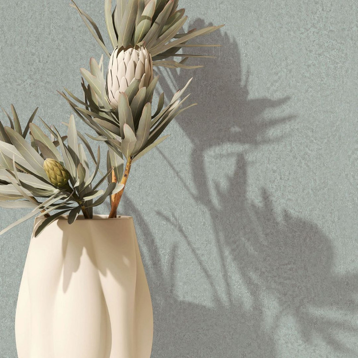 Vliestapete in Grün Strukturierte Putzoptik Uni - WA450828