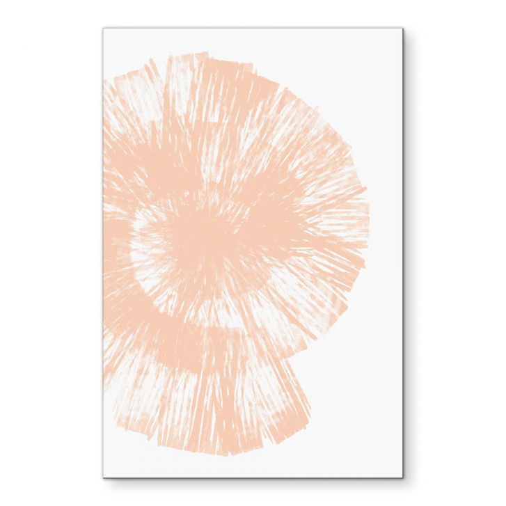 Wandbild Abstrakte Muschel in Pfirsichfarben - Martina - Alu-Dibond - WA458391