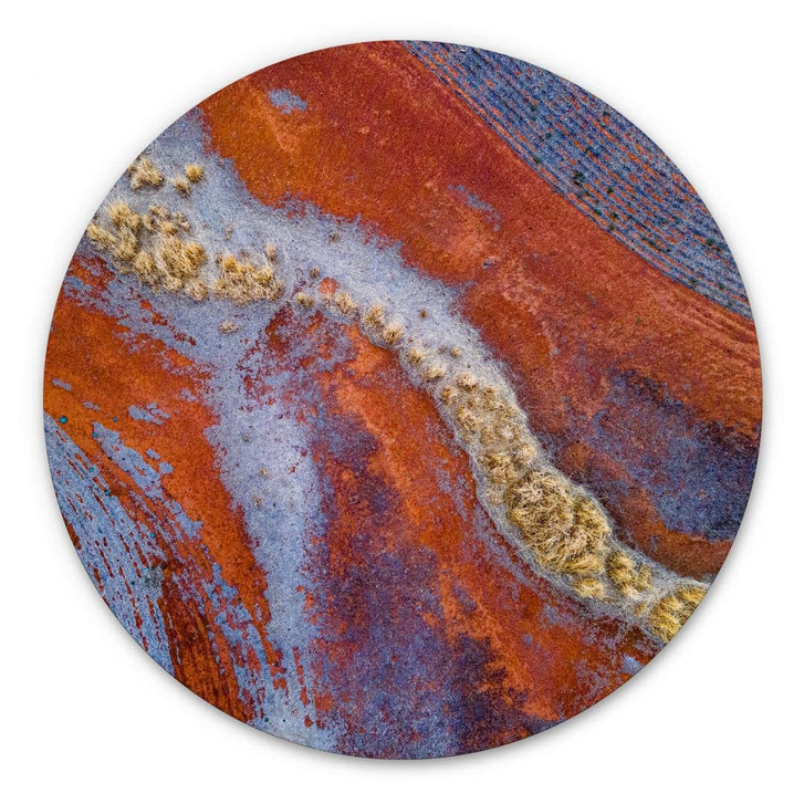 Alu-Dibond McConaghy - Geheimnisvolle Landschaft - Rund - WA325635