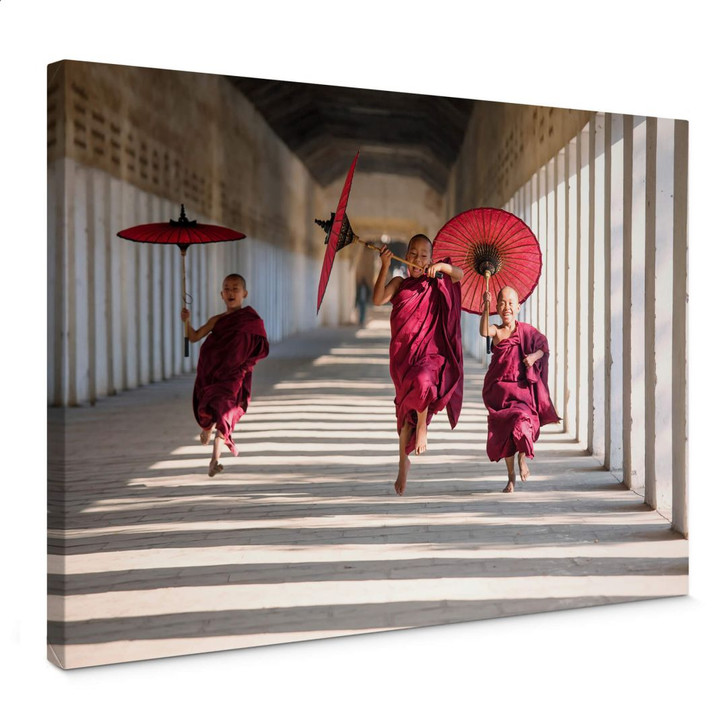 Leinwandbild Colombo - Drei junge Mönche - WA360654