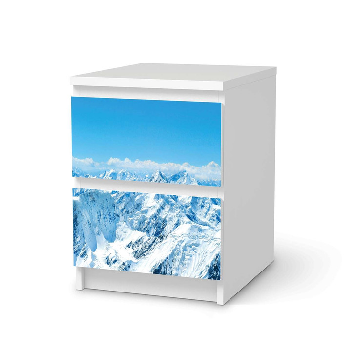 Möbelfolie IKEA Malm Kommode 2 Schubladen - Himalaya - CR116169