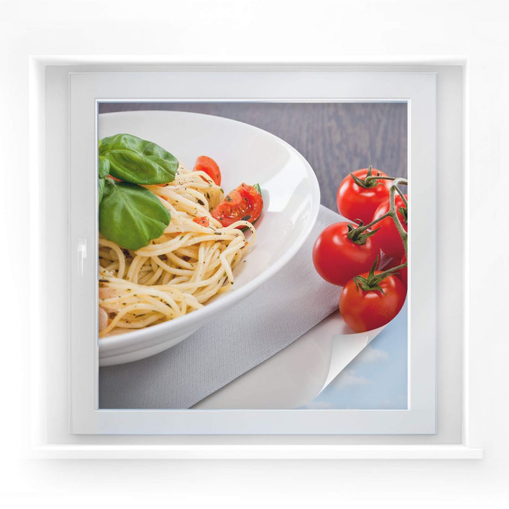 Sichtschutzfolie Pasta Italiano - quadratisch - WA176336
