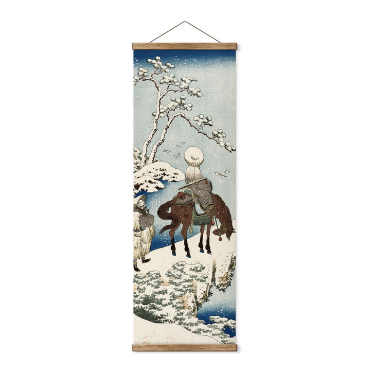 Stoffbild Hokusai - Der chinesische Dichter Su Dongpo - Panorama - WA381581