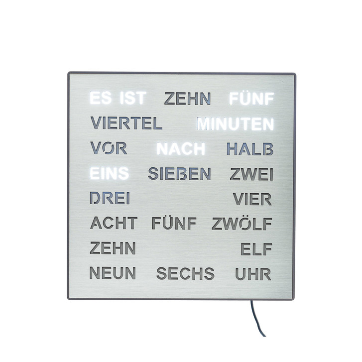 Tischuhr Kunststoffgehäuse mit 220V Adapter - UG101245