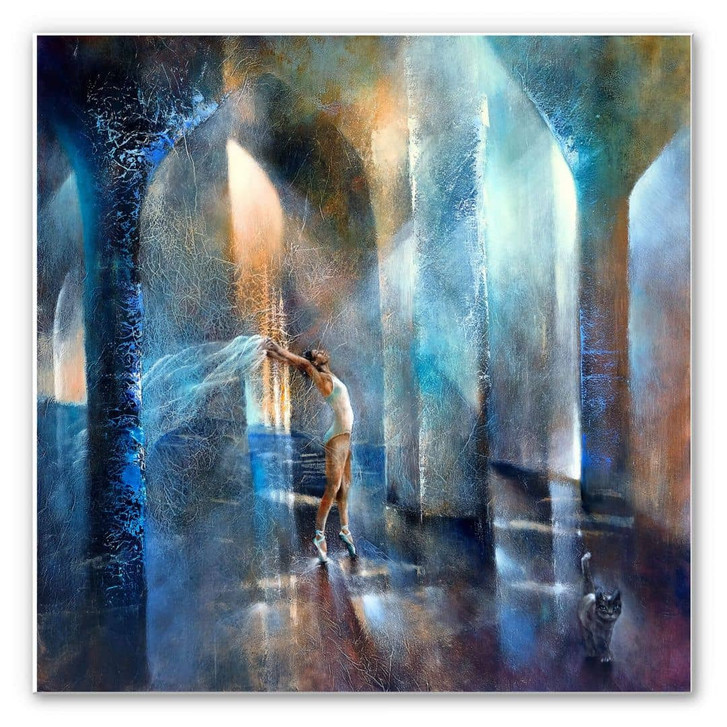 Hartschaumbild Schmucker - Katze und Tänzerin - WA232952