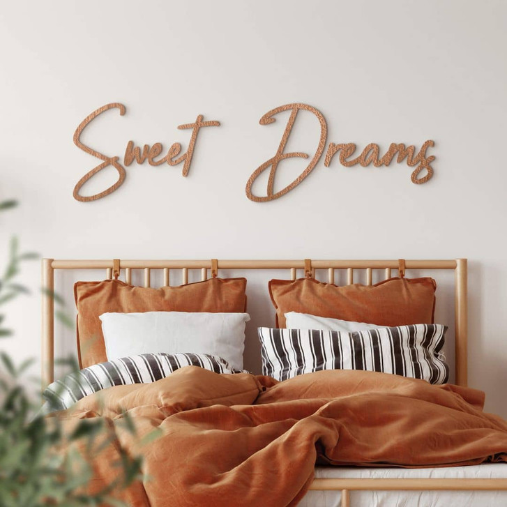 Holz-Deko 3D Schriftzug Sweet Dreams - Mahagoni - WA402027