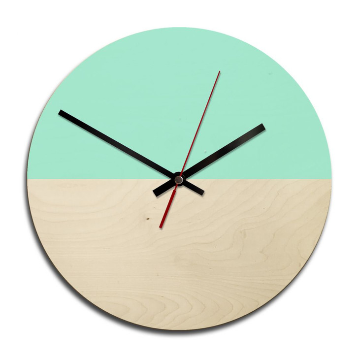 Holz-Wanduhr - Hedda Mint - WA233430