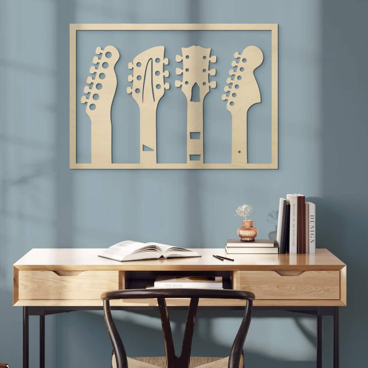 Holzdeko Gitarre - Kopfplatte - Pappel - WA417074