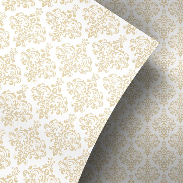 Möbelfolie, Dekofolie - abwischbar - Barock Ocker - WA155303