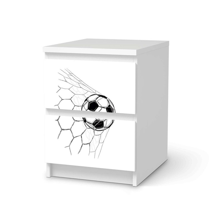 Möbelfolie IKEA Malm Kommode 2 Schubladen - Eingenetzt - CR116132