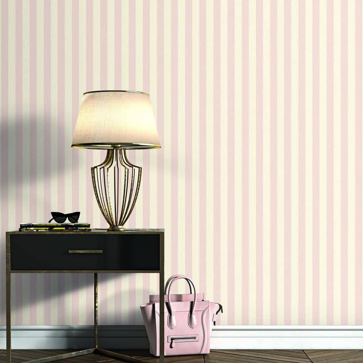 Streifentapete, Vliestapete Erismann Versailles beige, rose - WA397435