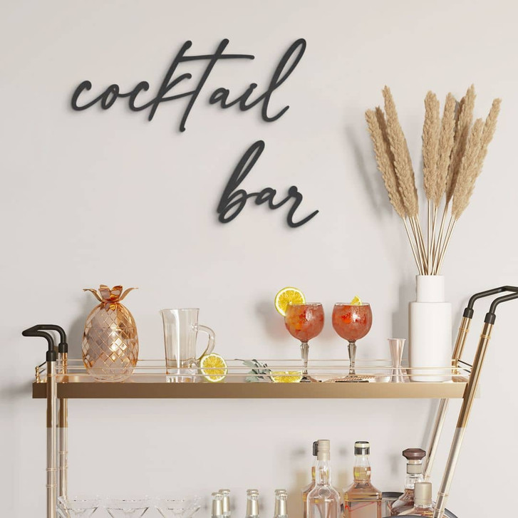 3D Schriftzug Cocktail Bar - MDF Deko - WA427237