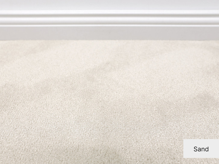 Chablis Hochflor Teppichboden Meterware Wunschmass in Sand - TS503750