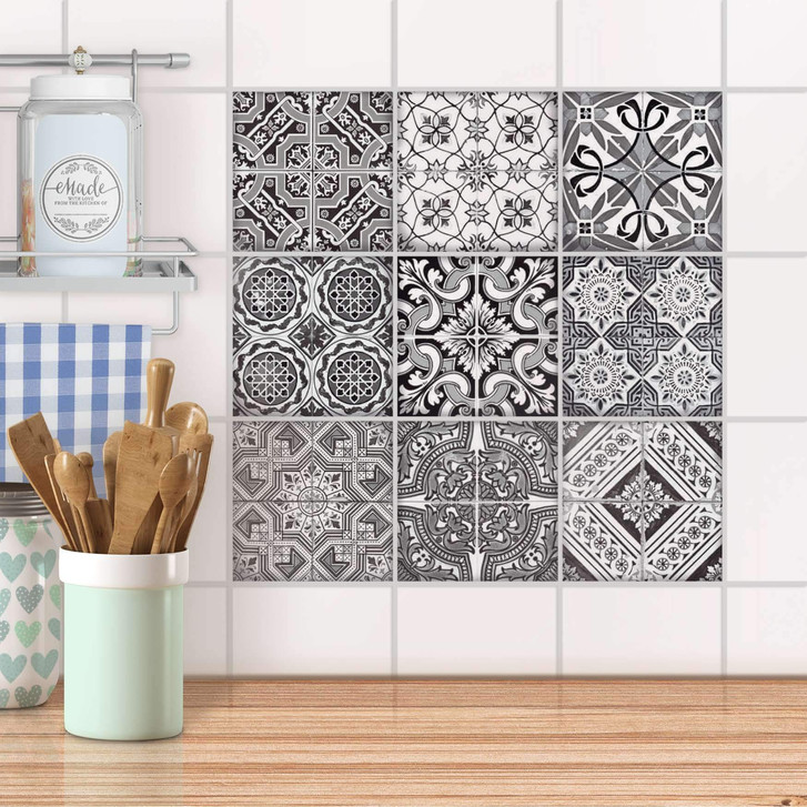 Fliesenaufkleber Set - Black n White - CR101506