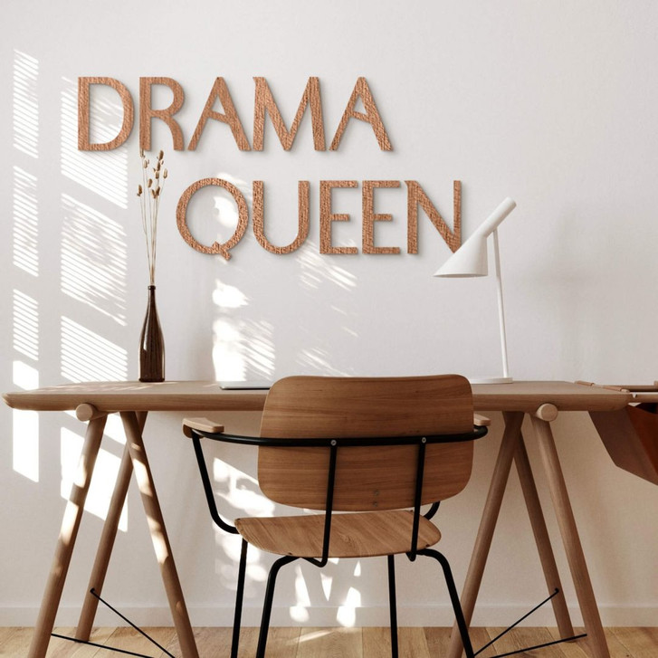 Holz-Schriftzug Drama Queen - Mahagoni - WA401918