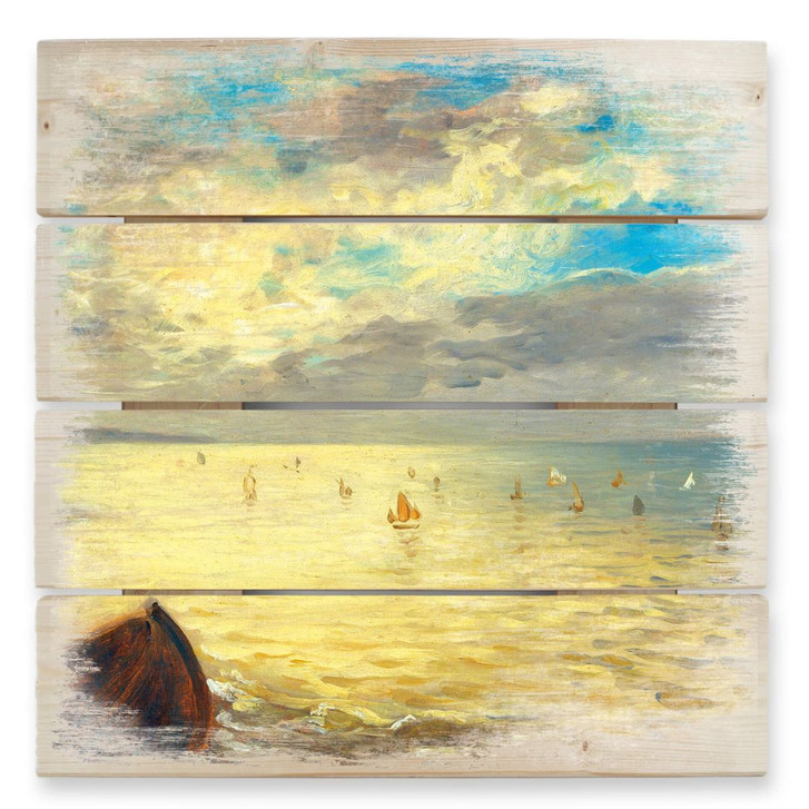 Holzbild Delacroix - Das Meer - 40 x 41.5 cm - WA131959