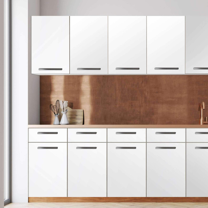 Klebefolie - Wandschrank 120cm Breite - Weiss - CR108394
